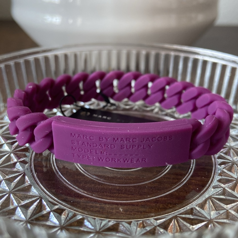 Marc by Marc Jacobs Plum Silicone Bracelet